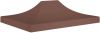 VIDAXL Partytentdak 270 g/m&#xB2, 4x3 m bruin online kopen