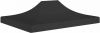 VIDAXL Partytentdak 270 g/m&#xB2, 4x3 m zwart online kopen