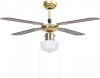 VidaXL Plafondventilator Met Lamp 106 Cm Bruin online kopen