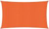 VIDAXL Zonnezeil 160 g/m&#xB2, 2, 5x5 m HDPE oranje online kopen