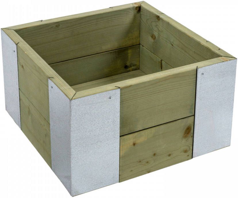 Warentuin Natuurlijk Houten Bloembak 28 Cm Hoog
