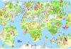 Papermoon Fotobehang Kids World Map Vlies, 5 banen, 250 x 180 cm(5 stuks ) online kopen