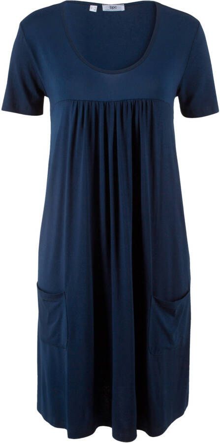 bonprix Jersey mini jurk van viscose, loopt wijd uit