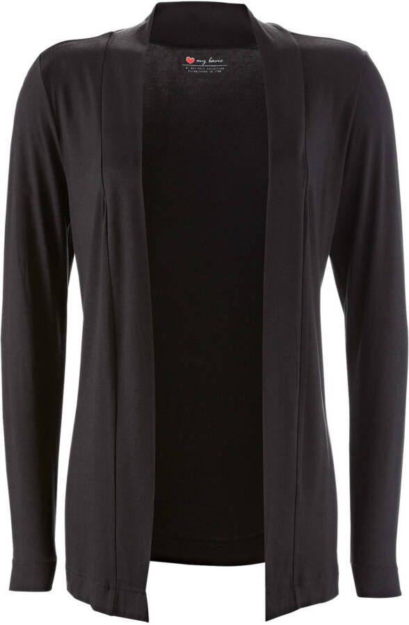 bpc bonprix collection Shirtvest, zwart, 95% viscose, 5% elastan