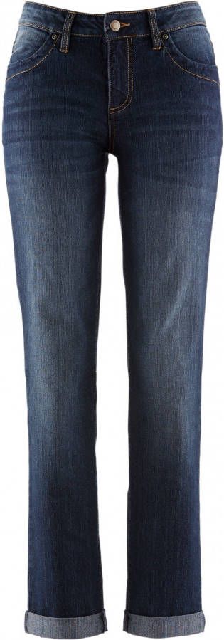 John Baner JEANSWEAR Stretchjeans STRAIGHT, donkerblauw, 97% katoen, 3% elastan