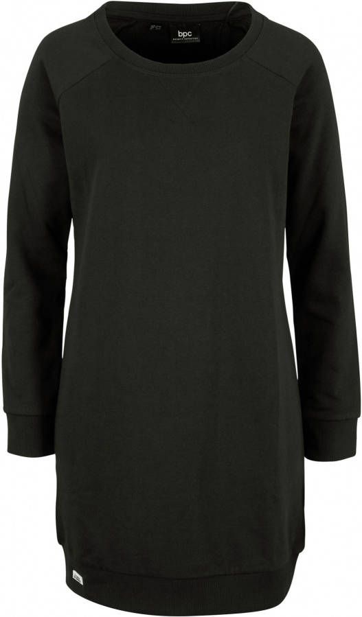 bpc bonprix collection Sweatjurk met raglanmouwen, zwart, 90% katoen, 10% viscose