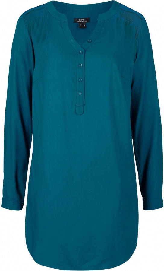 bonprix Viscose tuniek met V hals, lange mouw