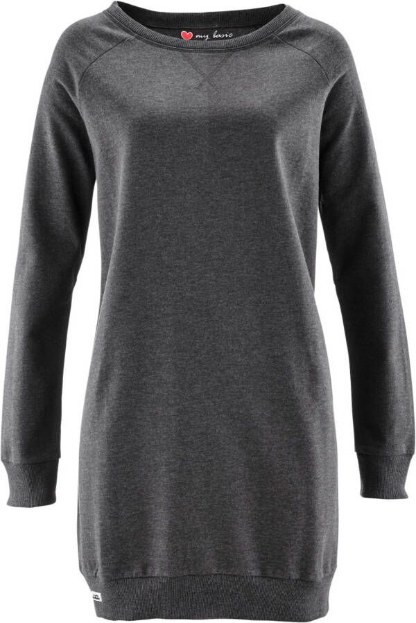 bonprix Sweatjurk met raglanmouwen