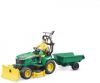 Bruder ® Speelgoed tractor Bworld John Deere zitmaaier met hanger en tuinman(62104)Made in Germany online kopen