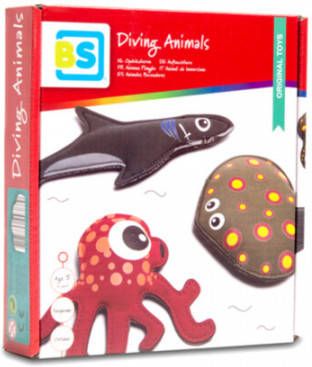 BS Toys Opduikdieren Haai Rog Octopus 3 stuks