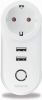 Marmitek POWER SI Smart Wi Fi power plug 15A | 2 USB | on/off manual & automatic | energy meter | G plug Schakelaar Wit online kopen