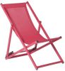 Beliani Locri Tuinligstoel rood polyester, Aluminium online kopen
