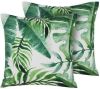 Beliani Pavelli Tuinkussen Set Van 2 groen polyester online kopen