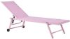 Beliani Portofino Ligstoel roze textiel online kopen