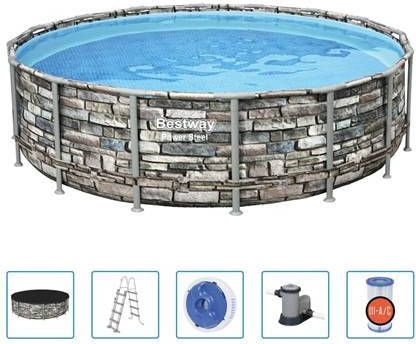 Bestway Power Steel Zwembadset 488x122 cm