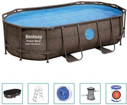 Bestway Zwembadset Power Steel 427x250x100 cm