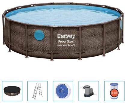 Bestway Zwembadset Power Steel 488x122 cm