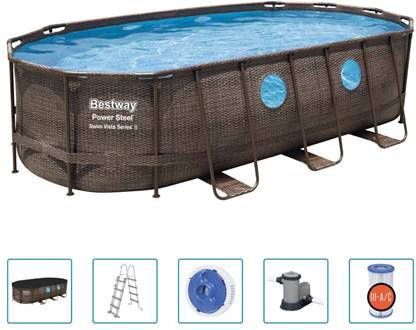 Bestway Zwembadset Power Steel Swim Vista Series 549x274x122 cm