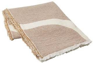 Broste Copenhagen Tide Plaid L 180 x B 130 cm Bruin