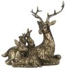 Clayre & Eef Beeld Hert 17 Cm Goudkleurig Kunststof Woonaccessoires Beeld Decoratie Decoratieve Accessoires online kopen