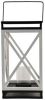 Clayre & Eef Lantaarn 38 cm Wit Zwart Hout Metaal Vierkant online kopen