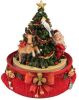 Clayre & Eef Muziekdoos Kerstboom 14 Cm Rood Kunststof Kerstdecoratie Beeld Decoratief Figuur Decoratieve Accessoires online kopen