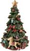 Clayre & Eef Muziekdoos Kerstboom 19 Cm Groen Kunststof Kerstdecoratie Beeld Decoratief Figuur Decoratieve Accessoires online kopen