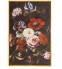 Clayre & Eef Schilderij 40x60 Cm Zwart Rood Hout Textiel Rechthoek Bloemen Muurdecoratie Wanddecoratie Wandversiering online kopen