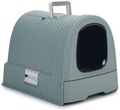Curver Kattenbak met kap 51x38x39, 5 cm antraciet 400460