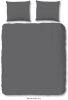 HIP Collection Uni Satin Dekbedovertrek 1 persoons(140x200/220 Cm + 1 Sloop) Katoen Satijn Grey online kopen
