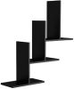 Homemania Wandschappenset Eclipse 80x20x81, 8 cm zwart online kopen