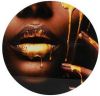 Homestylingshop.nl Glasschilderij Schilderij Golden lips rond 50 cm online kopen