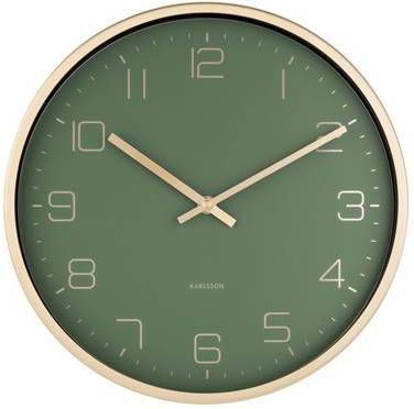 Karlsson Wandklokken Wall clock Design Armando Breeveld Groen online kopen