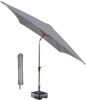 Kopu ® vierkante parasol Malaga 200x200 cm met hoes Light Grey online kopen