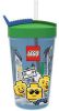 LEGO Set van 2 Drinkfles Iconic Boy met rietje 0.5 L, Blauw online kopen