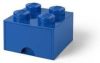 LEGO Set van 2 Opberglade Brick 4, Blauw online kopen