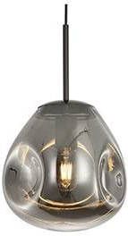 Light & Living Leitmotiv Hanglamp Blown Glass Gun Metal Small 25x22cm