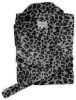 Linnick Flanel Fleece Badjas Leopard zwart/wit online kopen
