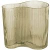 Present Time Decoratieve objecten Vase Allure Wave glass Groen online kopen