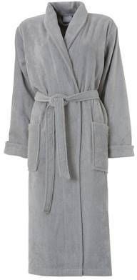 Seahorse badstof badjas Pure lichtgrijs