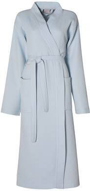 Seahorse katoenen zomerbadjas Waffle met wafel structuur lichtblauw