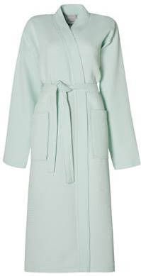 Seahorse katoenen zomerbadjas Waffle met wafel structuur lichtgroen