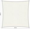 Shadow Comfort Compleet Pakket Vierkant 2x2m Arctic White Met Rvs Bevestigingsset En Buitendoekreiniger online kopen