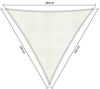 Shadow Comfort driehoek 3, 6x3, 6x3, 6m Arctic White online kopen