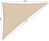 Shadow Comfort waterafstotend 90 graden driehoek 4, x5x6, 4m Roma online kopen