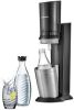 Sodastream Crystal Black toestel incl. glazen karaf en 60L CO2 cilinder Waterkan Zwart online kopen