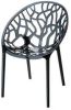 Van der Garde Tuinmeubelen Siesta Crystal stapelbare stoel Black Transparant online kopen