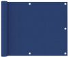 VidaXL Balkonscherm 75x600 cm oxford stof blauw online kopen