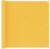 VidaXL Balkonscherm 90x500 cm oxford stof geel online kopen