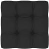 VidaXL Bankkussen pallet 70x70x10 cm zwart online kopen